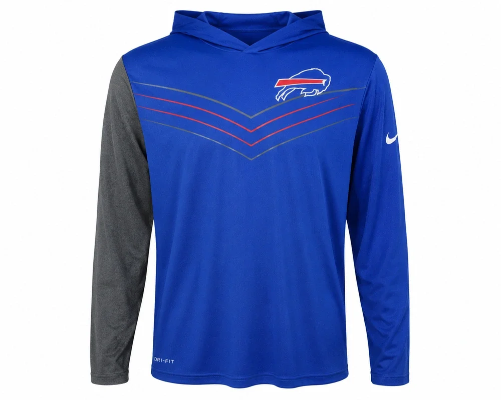 Buffalo Bills Nike Dri-FIT Hoodie XXL NFL Team Apparel Blue Long Sleeve Hooded